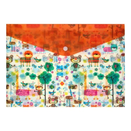 Folder-convert on the button, A4, 180 μm, "animals", mix-8