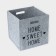 Sweet Home storage basket 30 × 30 × 30 cm, color gray color