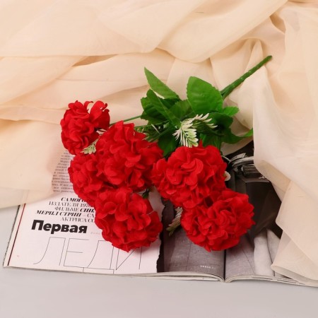 Bouquet "Premium hydrangea" 6 flowers, D-7 cm H-26 cm, mix