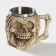 Stainless steel mug "Skull. Halloween ", 400 ml, beige color