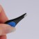 Pinzet begged, narrow, with a rubber insert, 9.5 cm, color mix