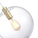 STL LUCE Sus. SL1056.223.01. Noor. 1x60 W, E27, 30x30x160 cm, gold color