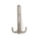 Hook furniture tundra TKT001, three -rod, satin nickel