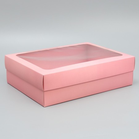 Gift box, packaging, "pink", 32 x 24 x 9 cm-2