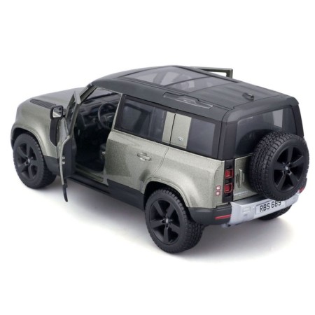 BBURAGO LAND Rover Defender 110 2022, Die-Cast, 1:24, Gray color-5