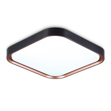 Светильник светодиодный потолочный Ambrella light, Air, FZ1271, LED, 27 Вт, 2025Lum, 5000К, цвет чёрный, розовое золото