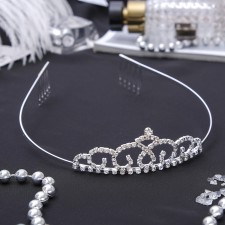 Virginia Hair Diadem, 3 cm, silver