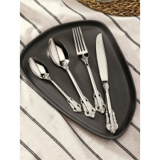 A set of cutlery made of stainless steel Magistro Queen, 4 objects, silver color