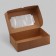 Folding box with a window for marshmallows, craft, 25 x 15 x 7 cm