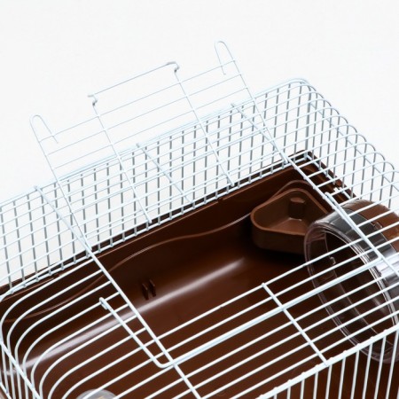 The cage for rodents "Pigzon", 31 x 24 x 17 cm, brown-3
