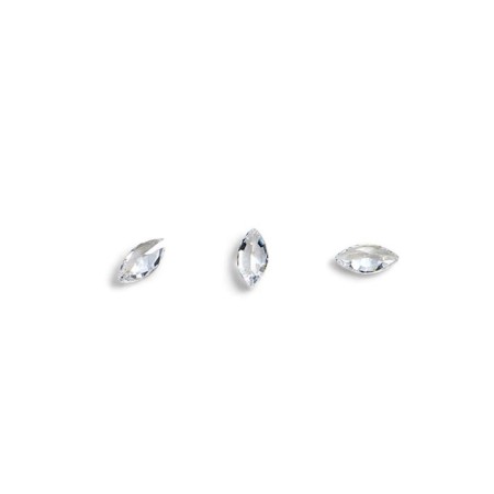 Crystals for volumetric inlay TNL “Marquis”, No. 2, transparent, 10 pcs