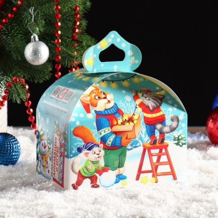 Gift box "Friendly Family", chest, 18.5 x 12.5 x 16.5 cm-1