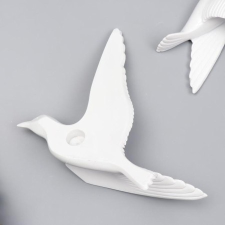 Souvenir Polystone Wall Decor "Seagull" Mix White-3