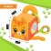 Developing toy "Cube: Kitik", with a tear, rustles and rings