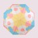 Umbrella - a half -automatic “rainbow circle”, 8 spokes, R = 46 cm, Mix drawing