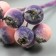 Decor for creativity "Berry of Rowan" 1 bouquet = 10 berries pink-violet yoke 10x1.5 cm