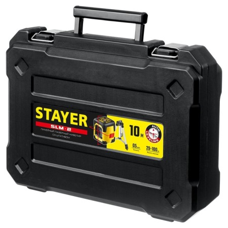 Laser Laser Stayer 34961-2, 2 rays, 10 m, ± 4 °, ± 0.5 mm/m, 1/4 ", tripod, case-8