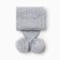 Children's scarf, gray color, size 110x14 cm