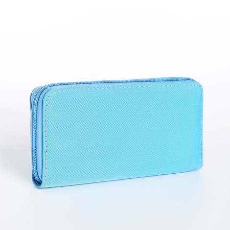 Women's wallet with lightning, blue color-1