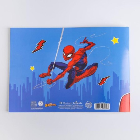 Album for drawing A4, 40 sheets 100 g/m², on paper, spider-person-2