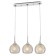Suite lamp, 3x75W E27, white, chrome 53x24.5x17 cm