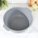 Frying, 4 l, d = 26 cm, h = 11 cm, glass cover, anti-stick coating, light gray color