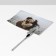 KEALLECTIC holder with a “universal” clip 8 cm, set 10 pcs., Color chrome