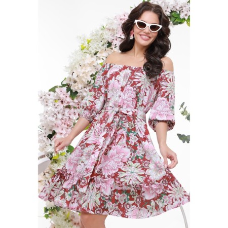 Women's dress "Paradise Islands", size 52
