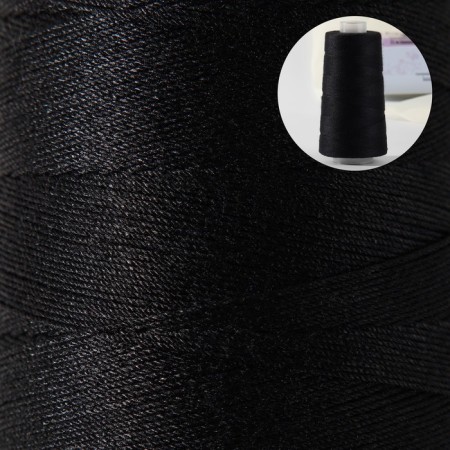 Threads 200ll, 500 m, black color No. 6818-1