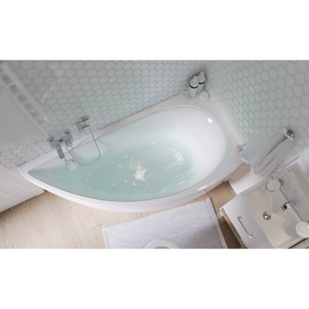 Acrylic bathtub 1marka Piccolo, 150x75 cm, right, without a frame and panel-4