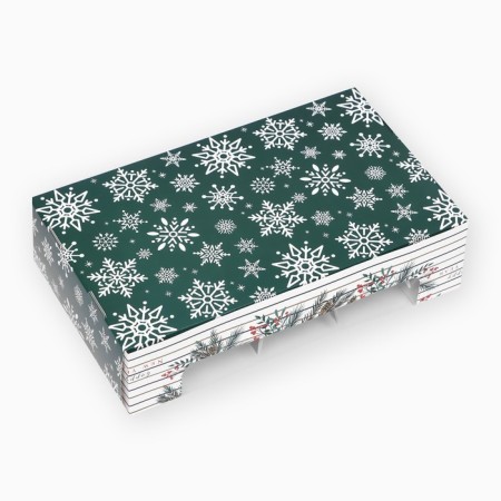 The box is folding, under 5 eclairs of the Happy New Year, 25.2 x 15 x 6.6 cm-8