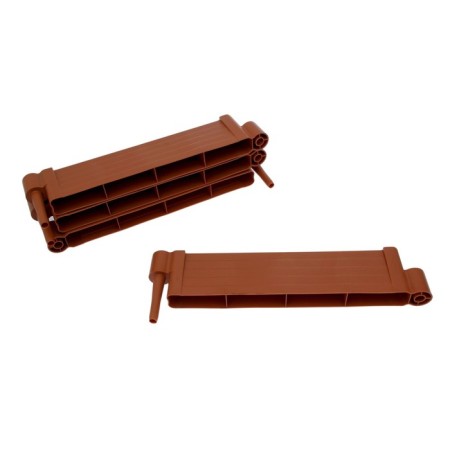 Plastic bed, 55 × 55 × 13 cm, terracotta, "plus"-3