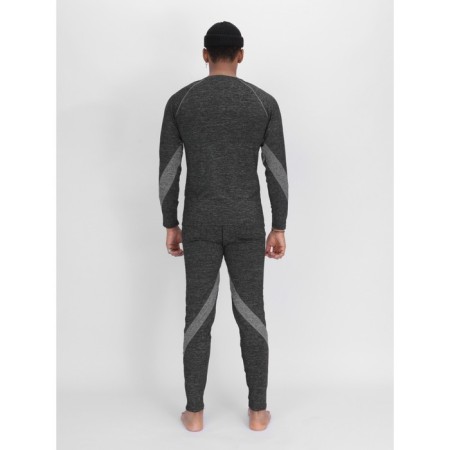 Male thermal underwear, size 54-56, dark gray color-5