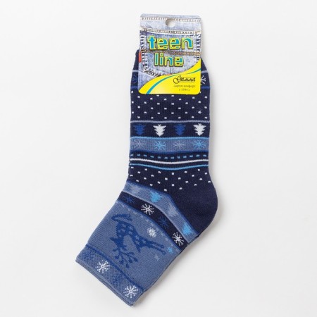 Nosk children's terry "deer", dark blue color, size 20-22-2