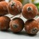 Decor for creativity "Berry of Rowan" 1 bouquet = 10 berries brown yoke 10x1.5 cm