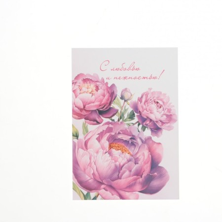 Set of mini-postcard "Flowers" 7.6 x 10.6 cm-10