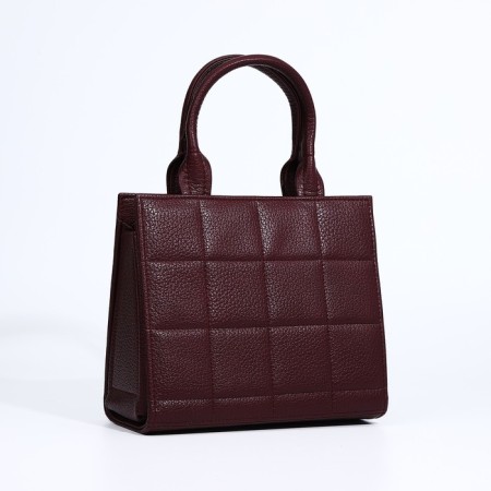 Female bag Textura, tout, medium size, burgundy color-2