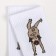 Women's socks, white color/pug, size 38-40