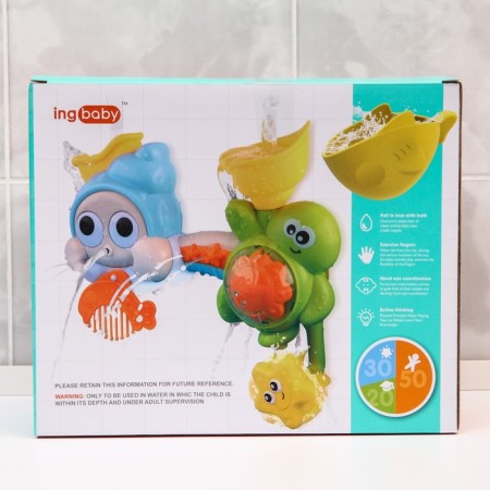 A set of bath toys "Turtle - Mill", on a suction cup-6