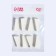 A set of sponges for makeup, 5 × 2 cm, 8 pcs, white color