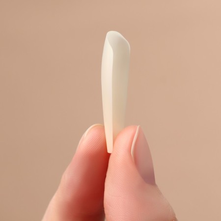 Base overhead nails, 100 pcs, in a container, beige color-6