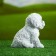 Garden figure "Puppy of the Westhelend Terrier" 14x11cm