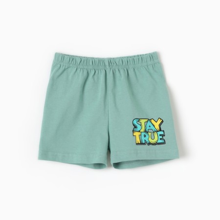 Shorts for a boy, color sage, height 86 cm