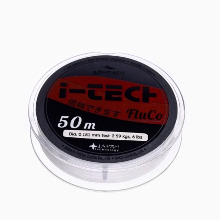 Namazu I-Tech Fluco fishing line, diameter 0.181 mm, test 2.59 kg, 50 m, transparent