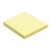 Block with a sticky edge, 76 mm x 76 mm, 100 sheets, pastel, yellow color