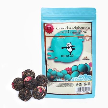Chinese bound green tea "Rose", 50 g (+ - 5 g)