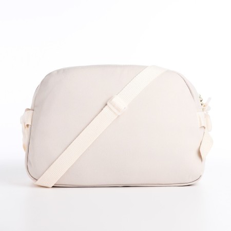 Youth bag with a zipper, white color-4