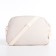 Youth bag with a zipper, white color