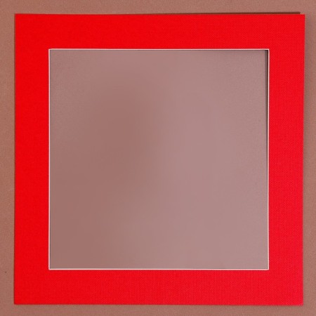 Paspartt frame size 24 × 24, transparent sheet, adhesive tape, red color-2