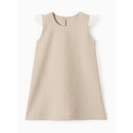 Baby dress minku, beige color, height 92-98 cm
